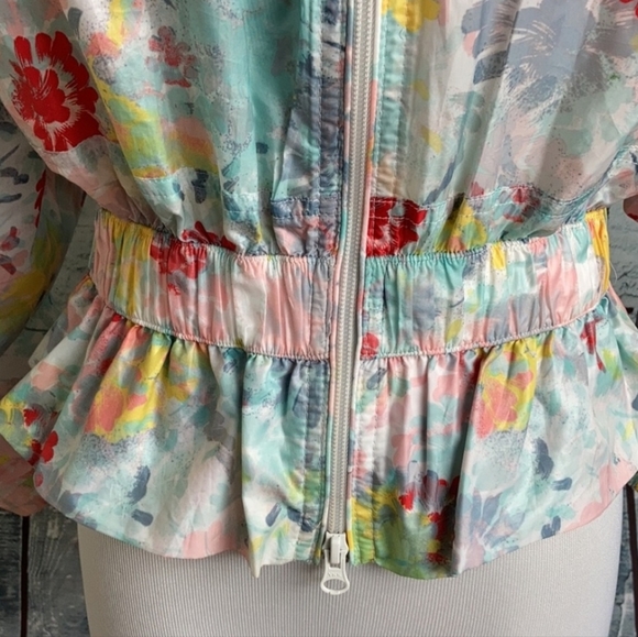NWT Adidas Stella McCartney Multi Floral Studio Jacket, Small - Picture 7 of 15